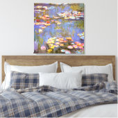 MONET WATER LIES 1916 brite Stretched Canvas Art Afdruk (Insitu (Slaapkamer))
