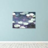 Monet - Water Lilies 1897-1899, fijne kunst Canvas Afdruk (Insitu (Houten vloer))