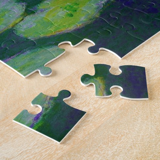 Monet Water Lilies 1897 Puzzle Legpuzzel (Zijkant)