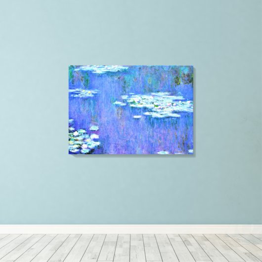 Monet - Water Lilies, 1905 Canvas Afdruk (Insitu (Houten vloer))