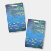Monet Water Lilies 1906 Badge (Voor- en achterkant)