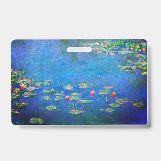 Monet Water Lilies 1906 Badge (Voorzijde)
