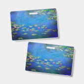 Monet Water Lilies 1906 Badge (Voor- en achterkant)
