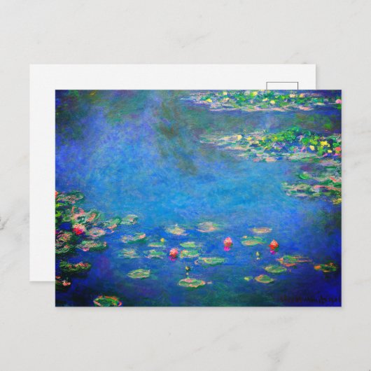 Monet Water Lilies 1906 Briefkaart (Voorkant / Achterkant)