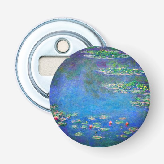 Monet Water Lilies 1906 Button Flesopener (Voorkant)