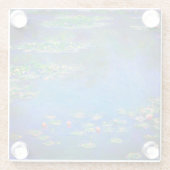 Monet Water Lilies 1906 Glazen Onderzetter (Achterkant)