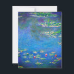 Monet Water Lilies 1906 Kaart<br><div class="desc">Kaart met het olieverschilderij van Claude Monet Water Lilies (1906). Een serene nog leven van de interactie tussen licht en reflectie op mooie waterlib in een vijver. Een groot geschenk voor fans van het impressionisme en de Franse kunst.</div>