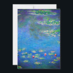 Monet Water Lilies 1906 Kaart<br><div class="desc">Kaart met het olieverschilderij van Claude Monet Water Lilies (1906). Een serene nog leven van de interactie tussen licht en reflectie op mooie waterlib in een vijver. Een groot geschenk voor fans van het impressionisme en de Franse kunst.</div>
