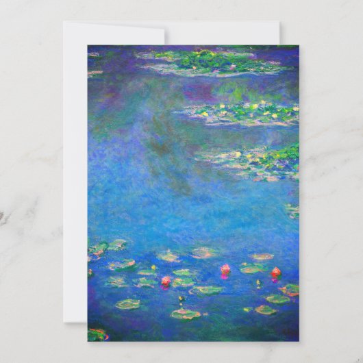 Monet Water Lilies 1906 Kaart (Voorkant)
