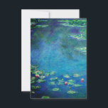 Monet Water Lilies 1906 Kaart<br><div class="desc">Kaart met het olieverschilderij van Claude Monet Water Lilies (1906). Een serene nog leven van de interactie tussen licht en reflectie op mooie waterlib in een vijver. Een groot geschenk voor fans van het impressionisme en de Franse kunst.</div>