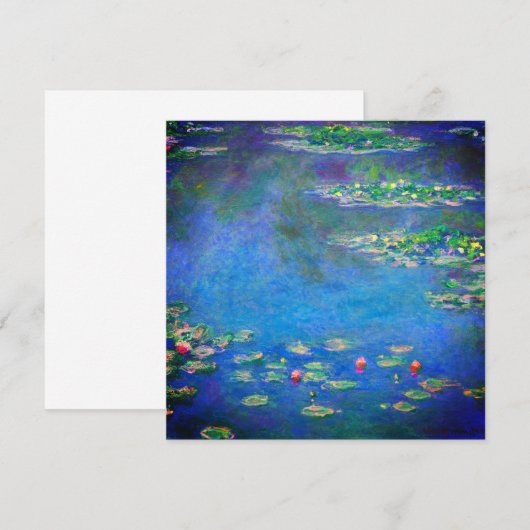 Monet Water Lilies 1906 Kaart (Voorkant / Achterkant)