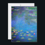 Monet Water Lilies 1906 Kaart<br><div class="desc">Kaart met het olieverschilderij van Claude Monet Water Lilies (1906). Een serene nog leven van de interactie tussen licht en reflectie op mooie waterlib in een vijver. Een groot geschenk voor fans van het impressionisme en de Franse kunst.</div>