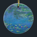 Monet Water Lilies 1906 Keramisch Ornament<br><div class="desc">Ornament met het olieverschilderij van Claude Monet Water Lilies (1906). Een serene nog leven van de interactie tussen licht en reflectie op mooie waterlib in een vijver. Een groot geschenk voor fans van het impressionisme en de Franse kunst.</div>