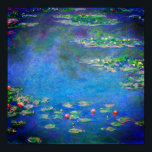 Monet Water Lilies 1906 Poster<br><div class="desc">Poster met het olieverschilderij van Claude Monet Water Lilies (1906). Een serene nog leven van de interactie tussen licht en reflectie op mooie waterlib in een vijver. Een groot geschenk voor fans van het impressionisme en de Franse kunst.</div>