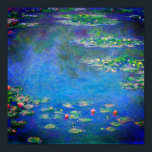 Monet Water Lilies 1906 Poster<br><div class="desc">Poster met het olieverschilderij van Claude Monet Water Lilies (1906). Een serene nog leven van de interactie tussen licht en reflectie op mooie waterlib in een vijver. Een groot geschenk voor fans van het impressionisme en de Franse kunst.</div>