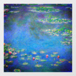 Monet Water Lilies 1906 Raamsticker<br><div class="desc">Window Cling met Claude Monet's oil schilderij Water Lilies (1906). Een serene nog leven van de interactie tussen licht en reflectie op mooie waterlib in een vijver. Een groot geschenk voor fans van het impressionisme en de Franse kunst.</div>