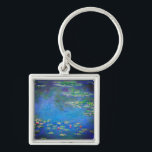 Monet Water Lilies 1906 Sleutelhanger<br><div class="desc">Sleutelhanger met het olieverschilderij van Claude Monet Water Lilies (1906). Een serene nog leven van de interactie tussen licht en reflectie op mooie waterlib in een vijver. Een groot geschenk voor fans van het impressionisme en de Franse kunst.</div>