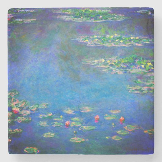 Monet Water Lilies 1906 Stenen Onderzetter (Voorkant)