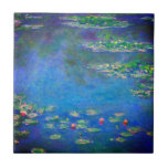 Monet Water Lilies 1906 Tegeltje<br><div class="desc">Tegel met het olieverschilderij van Claude Monet Water Lilies (1906). Een serene nog leven van de interactie tussen licht en reflectie op mooie waterlib in een vijver. Een groot geschenk voor fans van het impressionisme en de Franse kunst.</div>