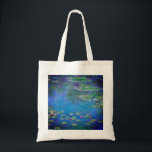 Monet Water Lilies 1906 Tote Bag<br><div class="desc">Canvas tas met het olieverschilderij van Claude Monet Water Lilies (1906). Een serene nog leven van de interactie tussen licht en reflectie op mooie waterlib in een vijver. Een groot geschenk voor fans van het impressionisme en de Franse kunst.</div>