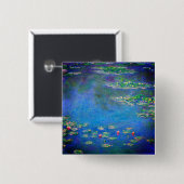 Monet Water Lilies 1906 Vierkante Button 5,1 Cm (Voorkant /achterkant)