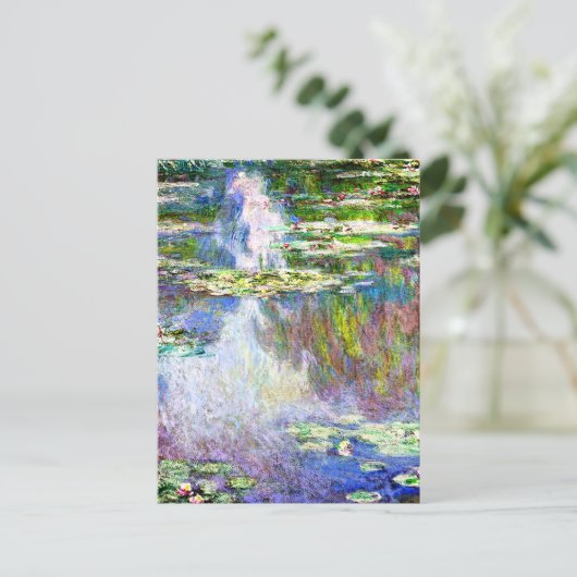 Monet - Water Lilies, 1907  kunst Briefkaart (Staand voorkant)