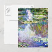 Monet - Water Lilies, 1907  kunst Briefkaart (Voorkant / Achterkant)