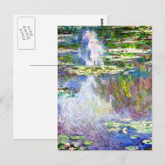 Monet - Water Lilies, 1907  kunst Briefkaart (Voorkant / Achterkant)