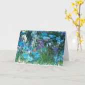 Monet - Water Lilies 1916-1919, blauw en rood, Kaart (Gele Bloem)