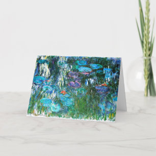 Monet - Water Lilies 1916-1919, blauw en rood, Kaart
