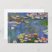 Monet Water Lilies 1916 Briefkaart (Voorkant / Achterkant)