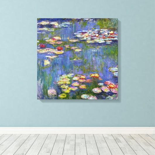 Monet Water Lilies 1916 Canvas Afdruk (Insitu (Houten vloer))