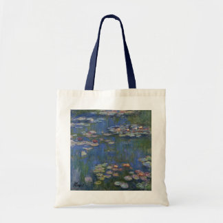 MONET Water Lilies 1916 Canvas tas marine handvatt