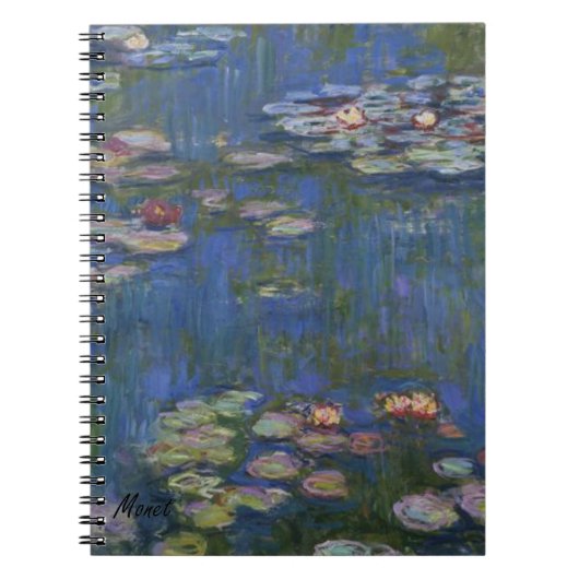 MONET Water Lilies 1916 Dagboek notebook Notitieboek (Voorkant)