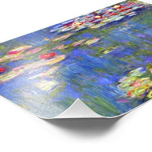 Monet Water Lilies 1916 Foto Afdruk (Hoek)