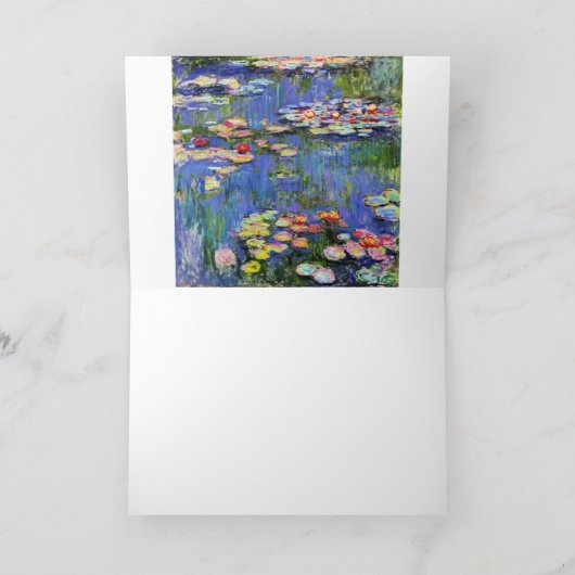 Monet - Water Lilies, 1916, Kaart (Binnen)