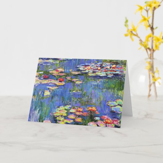 Monet - Water Lilies, 1916, Kaart (Gele Bloem)