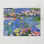 Monet - Water Lilies, 1916, Kaart<br><div class="desc">Claude Monet's beroemde schilderij,  Water Lilies 1916</div>
