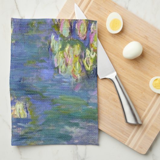 Monet Water Lilies 1916 Kitchen Towel Theedoek (Quarter Fold)