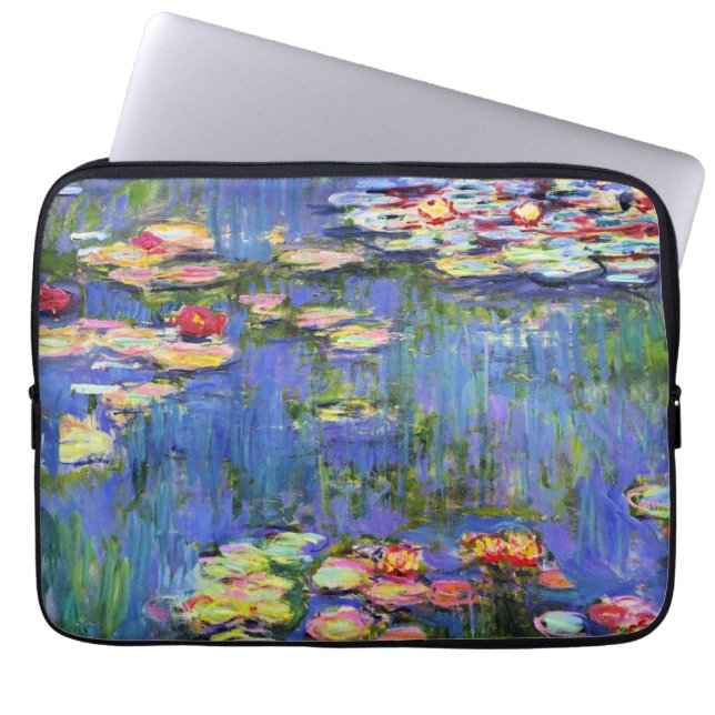 Monet - Water Lilies, 1916, Laptop Sleeve (Voorkant)