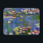 Monet Water Lilies 1916 Magnet Magneet<br><div class="desc">Monet Water Lilies 1916 magneet. Olieverf op canvas vanaf 1916. De Franse impressionist Claude Monet blijft beroemd en geliefd voor de waterschilderijen die hij in zijn tuinvijver in Giverny heeft gemaakt. Dit specifieke schilderij van de waterlelie komt uit 1916 en onthult de stap van Monet naar toenemende onttrekking en meer...</div>