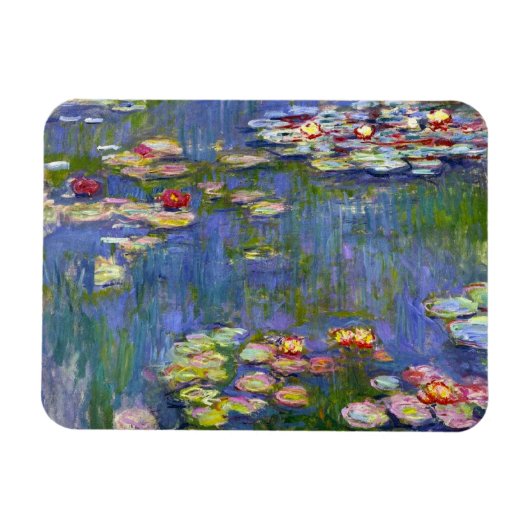 Monet Water Lilies 1916 Magnet Magneet (Horizontaal)