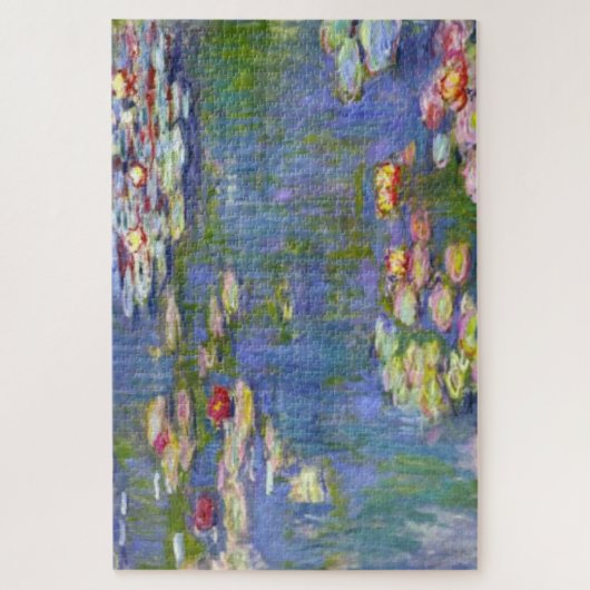 Monet Water Lilies 1916 Olieverf Legpuzzel (Verticaal)
