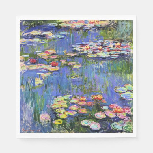 Monet - Water Lilies, 1916, Servet (Voorkant)