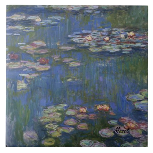 MONET Water Lilies 1916 tegeltrivet Tegeltje (Voorkant)