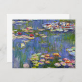 Monet Water Lilies 1916 Uitnodigingen (Voorkant / Achterkant)