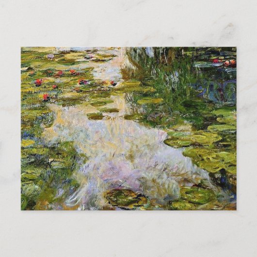 Monet - Water Lilies 1917-1919 Briefkaart (Voorkant)