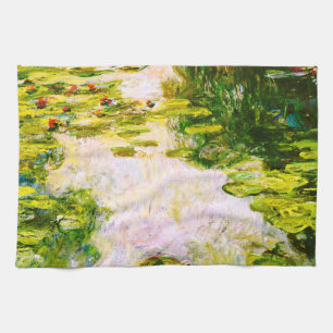 Monet Water Lilies 1917-1919 Fine Art Theedoek