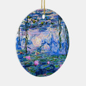 Monet: Water Lilies 1919, beroemd schilderij Keramisch Ornament (Rechts)