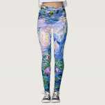 Monet: Water Lilies 1919, beroemd schilderij, Leggings<br><div class="desc">Claude Monet: Waterlelies Rood (Roze),  1919,  prachtige kunstschilderkunst</div>